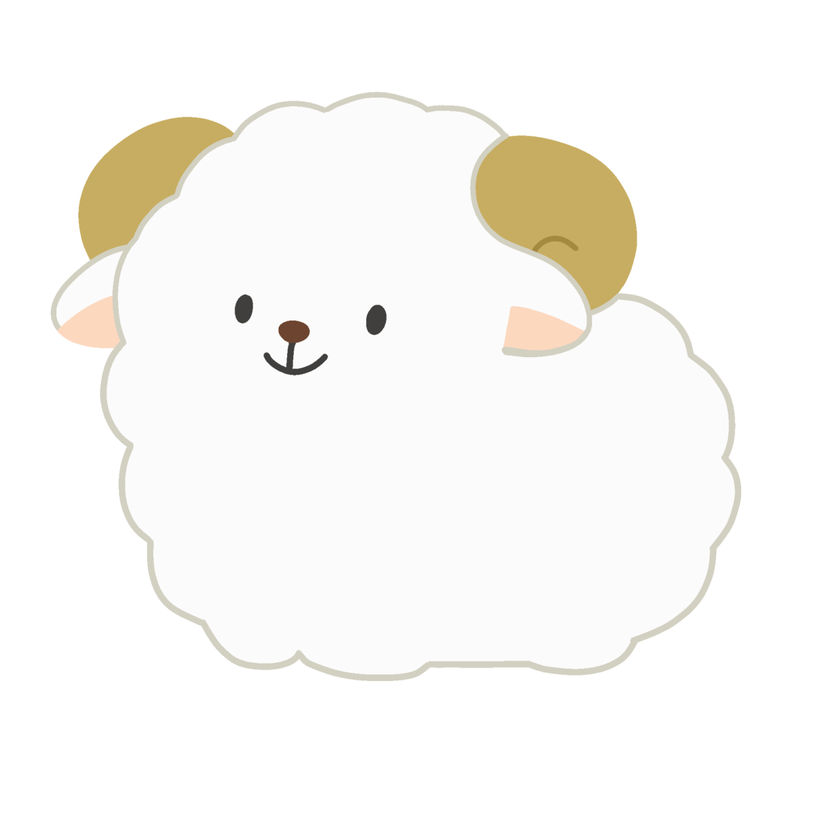 干支のヒツジの無料イラスト｜未年・年賀状向け素材