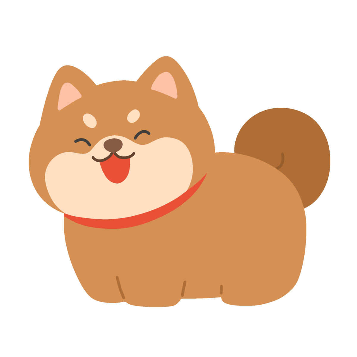 干支のイヌの無料イラスト｜戌年・年賀状向け素材