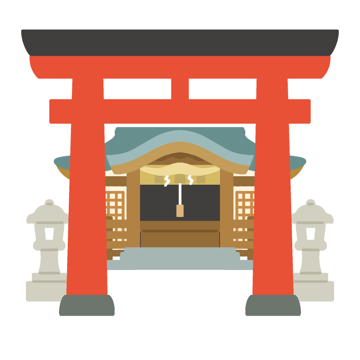 神社の無料イラスト｜初詣・伝統行事向け素材